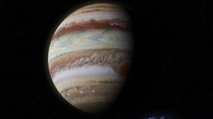 Молодой Юпитер столкнулся с другой планетой 4,5 миллиарда лет назад (Видео)
