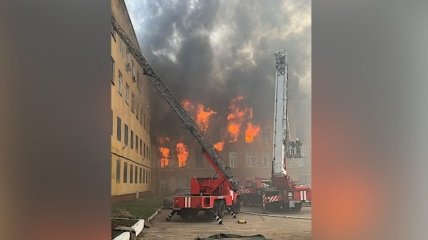 Пожежа у будівлі НДІ у Твері