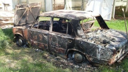 Мужчина сгорел в автомобиле на Харьковщине