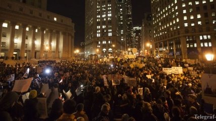 В Нью-Йорке продолжаются акции протеста