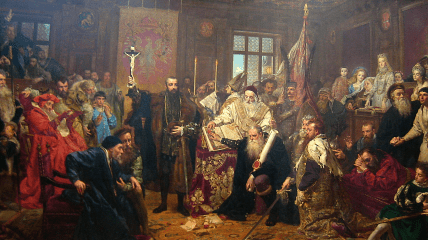 Люблінська унія. Картина Яна Матейка, 1869 рік