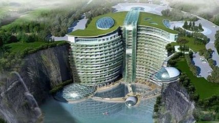 В Китае будет построен отель в скале