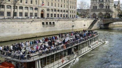 Из-за обильных осадков в Париже Сена вышла из берегов
