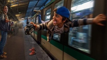 Когда твой папа - бог фотошопа: голландский фотограф оживляет волшебные моменты детства (Фото)
