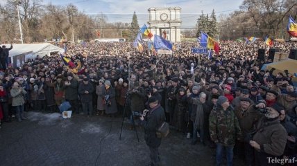 Митинг в Кишиневе: оппозиция требует проведения досрочных выборов