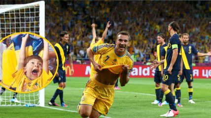 Андрій Шевченко забив гол у матчі Україна – Швеція на Євро-2012