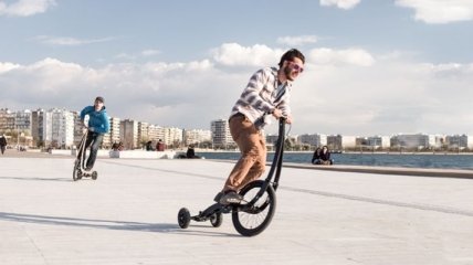 Компания Kolelinia представила трехколесный велосипед (Фото, Видео)