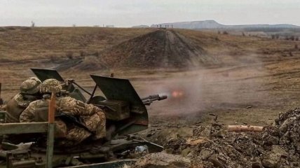Противник на Донбассе применил крупнокалиберные пулеметы 
