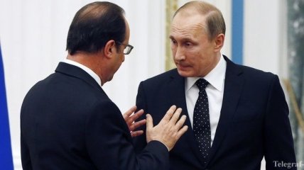 Путин и Олланд обсудят Украину и Сирию в Париже 19 октября 