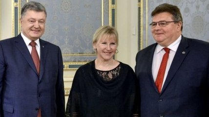 Порошенко встретился с главами МИД Литвы и Швеции