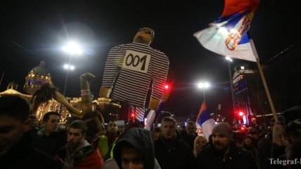 Протестующие в Сербии опять требовали отставки Вучича