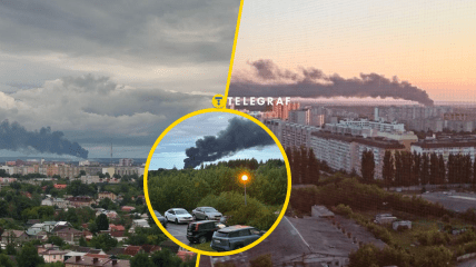 Горят резервуары с горючим