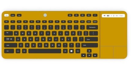 Клавиатура, способная менять символы на клавишах