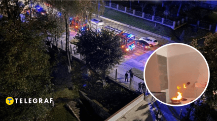 Под общежитие приехали все экстренные службы