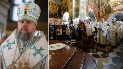 Митрополит Епифаний провел богослужение в Киево-Печерской лавре