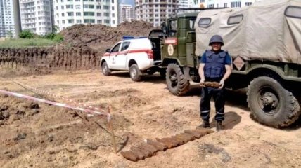 В Одессе на стройплощадке нашли снаряды Второй мировой