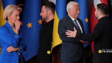 Владимир Зеленский, Урсула фон дер Ляен и Антониу Кошта