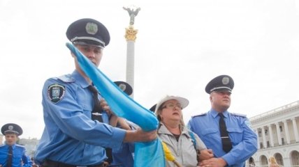 Милиция задержала на Майдане Незалежности 10 человек