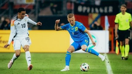 Олександр Зінченко у матчі з Німеччиною