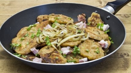 Оладки із хліба