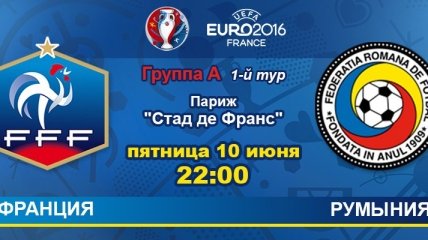 Евро-2016. Франция - Румыния: онлайн матча