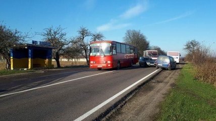 На Львовщине столкнулись два автобуса