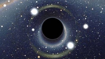 Столкновение галактик "выбросило" черную дыру в космос (Видео)