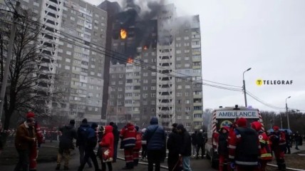 Киев. Последствия удара