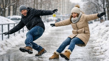 Впасти на льоду може бути дуже травматично