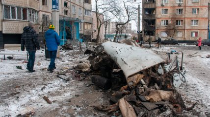 Последствия обстрелов в Харькове