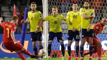 Бельгия - Шотландия: обзор матча отбора на Евро-2020 (Видео)