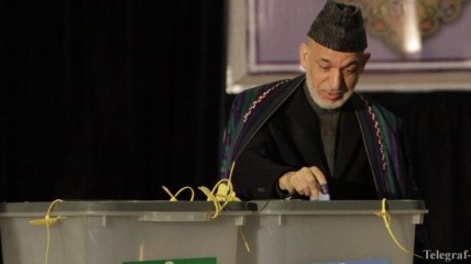 Одним из первых на выборах в Афганистане проголосовал Хамид Карзай 