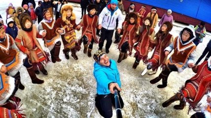 Российские биатлонисты прошли древний якутский обряд
