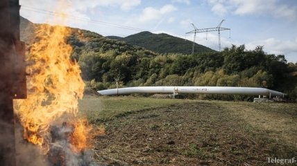 В России на газопроводе произошел пожар