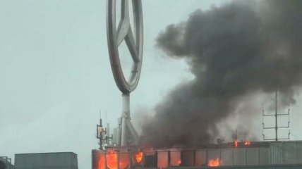 В Берлине горел офис компании Mercedes