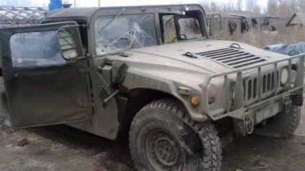 МВД показало фото последствий обстрела мобильной группы на Луганщине