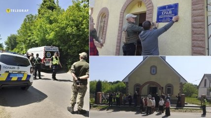 Жители Черняхов после перехода в ПЦУ отстояли местный храм и провели там первую службу