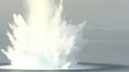 В море вблизи Мариуполя прогремел мощный взрыв