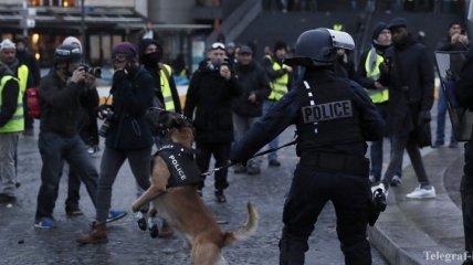 Во Франции на акции протеста "желтых жилетов" задержали более 30 человек