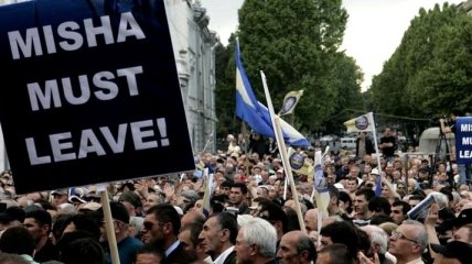 Многотысячный митинг оппозиционеров прошел в Грузии