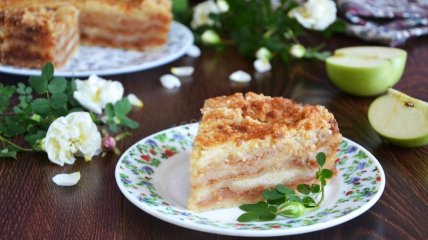 Прекрасный насыпной пирог