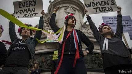 Феминистки собирают акцию протеста в Париже