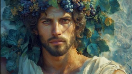 Діоніс, у давньогрецькій міфології молодший з олімпійців, бог рослинності, виноградарства, виноробства