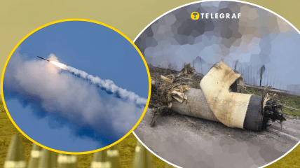 Обломки сбитой ракеты, запущенной утром по украинской столице