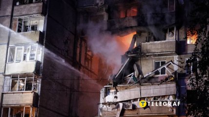 Киев в огне после атаки России