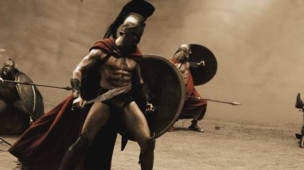 Кадр из фильма "300 спартанцев"