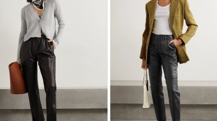 Кожаные брюки - тренд, который стремительно набирает популярность