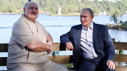 Александр Лукашенко и Владимир Путин (слева направо)