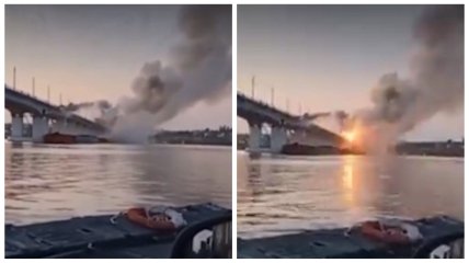 Удар по Антоновскому мосту