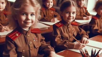 Радянські діти у школі